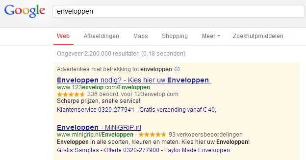 google beoordelingen 