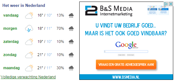 display adverteren B&S Media