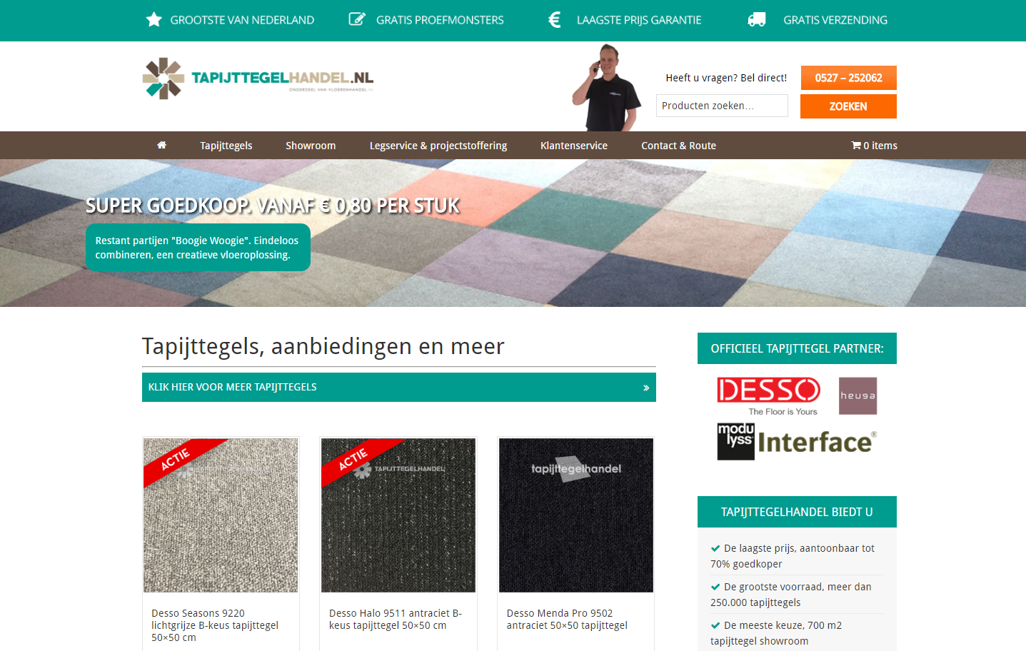 Webshop Tapijttegelhandel