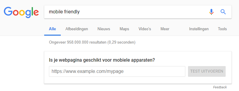 Mobielvriendelijke website