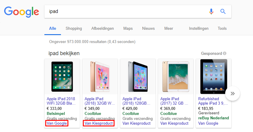 Google Shopping CSS