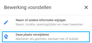 Deze Plaats Verwijderen