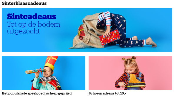 Bol.com Sinterklaaspagina