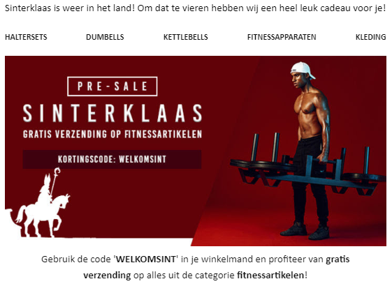 GorillaSports Sinterklaasaanbieding