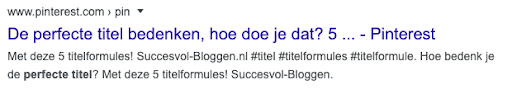 Title tag afgekapt in Google