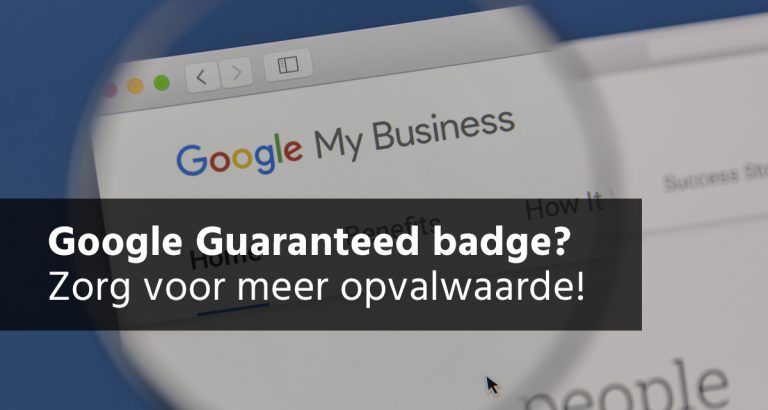 Google Guaranteed Google Mijn Bedrijf