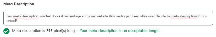 Meta description To The Web