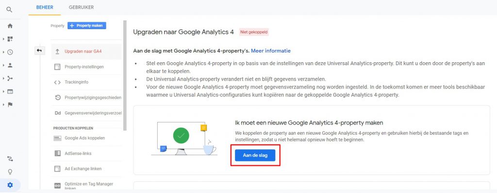 Upgraden naar GA4