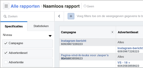 Advertentiebeheer Facebook