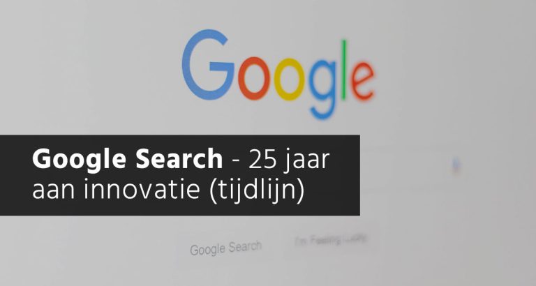 Google search tijdlijn