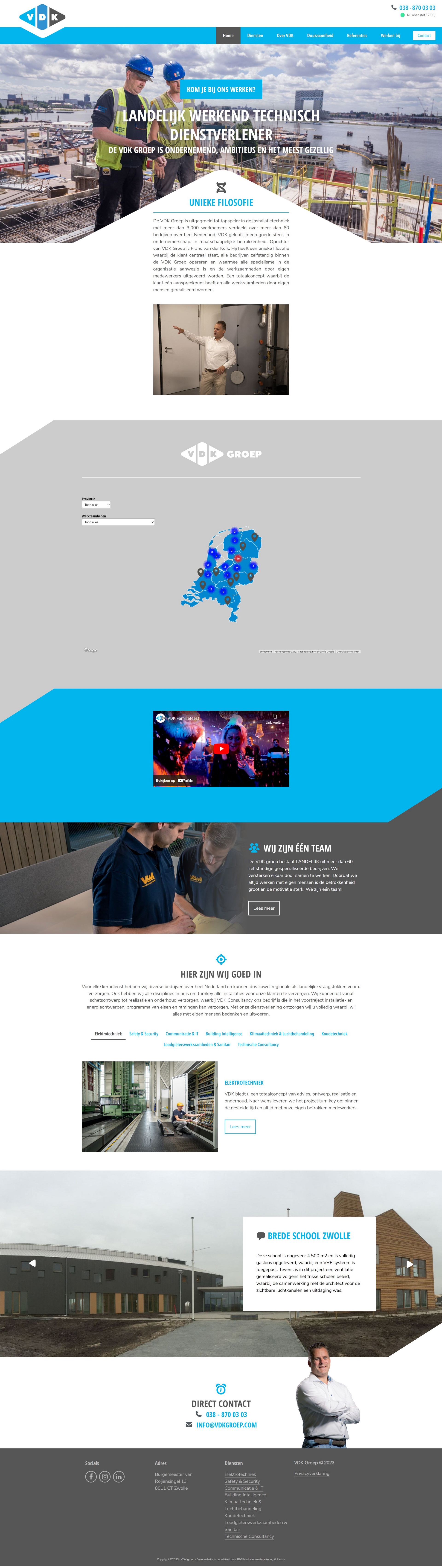 Webdesign VDK Groep