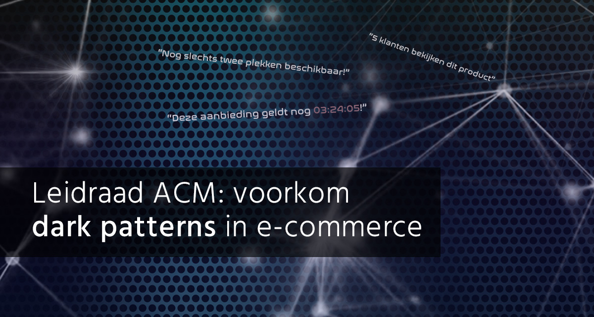 Blog van B&S Media over Dark Patterns in webshops