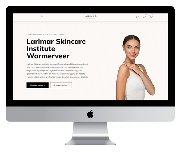 Larimar Skincare - desktop-mockup-portfolio - BS Media IM