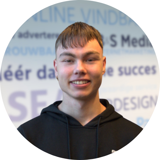 Yannick - Stagiair webdeveloper bij B&S Media Internetmarketing Kampen